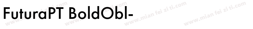 FuturaPT BoldObl字体转换